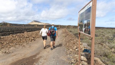 La prueba piloto de lanzaderas en el Volcán del Cuervo y Caldera Blanca. Foto: Juan Mateos.