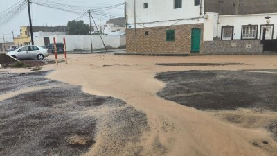 Arrecife sufre la peor parte de las lluvias 