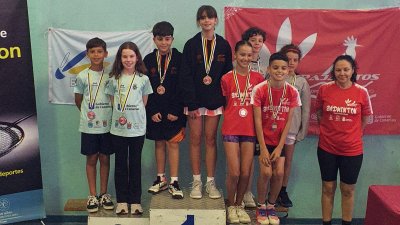 AURIA BADMINTON. TOP TTR TUINEJE. David Rodríguez y Nerea Padrón