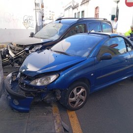 Accidente en la calle Alegranza
