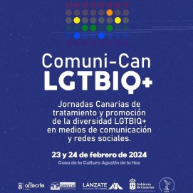 Cartel de las jornadas 'Comuni-CanLGTBIQ+'