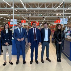 Visita institucional al nuevo Lidl de Argana, en Arrecife