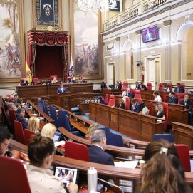 Pleno del Parlamento de Canarias. Foto: Parcan.