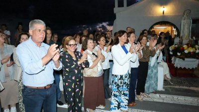 Procesión de la Virgen de Fátima en Muñique