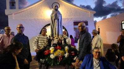Procesión de la Virgen de Fátima en Muñique