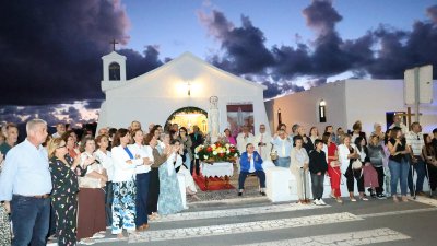 Procesión de la Virgen de Fátima en Muñique