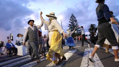 Procesión de la Virgen de Fátima en Muñique