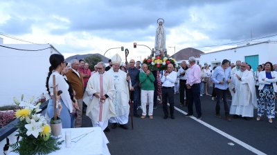 Procesión de la Virgen de Fátima en Muñique