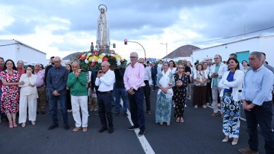 Procesión de la Virgen de Fátima en Muñique