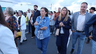 Procesión de la Virgen de Fátima en Muñique