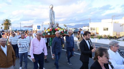 Procesión de la Virgen de Fátima en Muñique