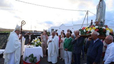 Procesión de la Virgen de Fátima en Muñique