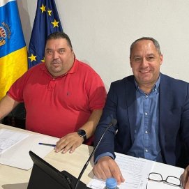 Los concejales del Partido Popular de Yaiza, Juan Monzón y Guayo Rodríguez