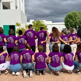 Imagen de archivo de la celebración del 8 de marzo en los centros educativos de Lanzarote