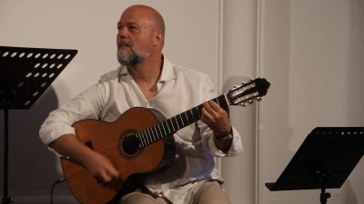 Iván Quintana en la Casa Museo del Timple (Fotos: Norberto de León)