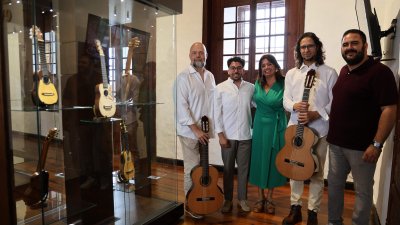 Iván Quintana en la Casa Museo del Timple (Fotos: Norberto de León)