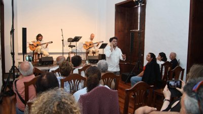 Iván Quintana en la Casa Museo del Timple (Fotos: Norberto de León)