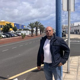 Uno de los miembros de Acción Civil Lanzarote.