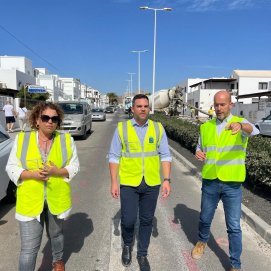 El vicepresidente en la visita a la calle Mástil