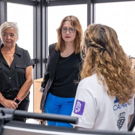 Consejera de Bienestar Social del Gobierno de Canarias y la directora del ICI