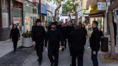Teatralizado por la marina de Arrecife