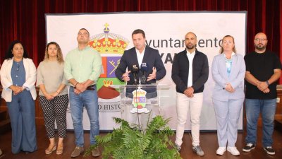 Rueda de prensa del Grupo de Gobierno de Yaiza sobre la nulidad del Plan General. Foto: Ayuntamiento de Yaiza.