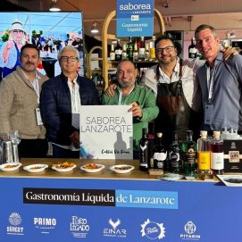 Stand de Saborea Lanzarote en Galicia, protagonizado por la gastronomía líquida de la isla