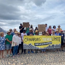 Manifestación 20A en La Graciosa