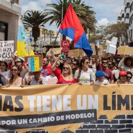 La movilización del 20A para exigir un cambio de modelo económico en Canarias.