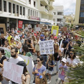 Manifestación 20 de abril en Arrecife (Fotos: Juan Mateos)