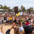 Manifestación del 20 de abril contra la masificación turística en Lanzarote. Foto: Andrea Domínguez.