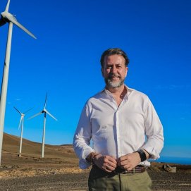 Carlos Alonso durante su visita a Lanzarote