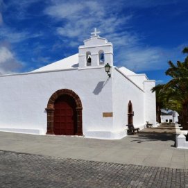 Iglesia San Marcial de Rubicón de Femés junto a la plaza donde se llevará a cabo una de las actividades