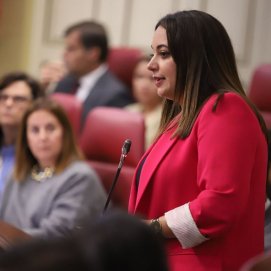 La diputada del Grupo Parlamentario Nacionalista, Cristina Calero