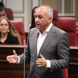 Luis Campos en la sesión de control del pleno de este martes