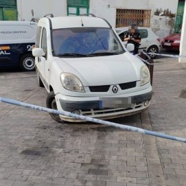 La Policía Nacional en el lugar del apuñalamiento en Arrecife