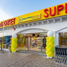 Fachada del nuevo HiperDino Express en Playa Blanca