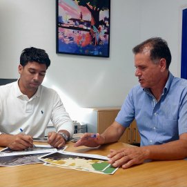 Maciot Cabrera en reunión con Domingo Cejas
