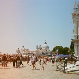 Turistas en Venecia. Turismo