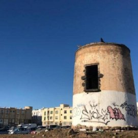 Molino de Cabo Pedro en Arrecife. Foto: La Provincia.