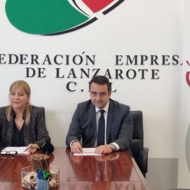 La reunión entre La Confederación Empresarial y la Cámara de Comercio de Lanzarote