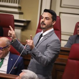 David Toledo en el Parlamento Canario