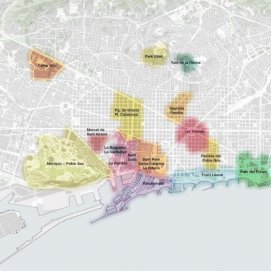 Áreas de Barcelona a las que se aplica el plan para aliviar la masificación turística