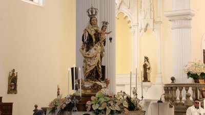 Procesión en honor a Nuestra Señora del Carmen de Teguise. Foto: La Voz