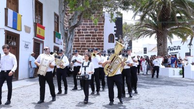 Procesión en honor a Nuestra Señora del Carmen de Teguise. Foto: La Voz