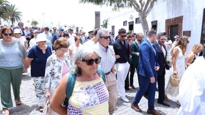 Procesión en honor a Nuestra Señora del Carmen de Teguise. Foto: La Voz