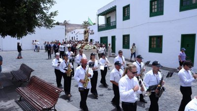 Procesión en honor a Nuestra Señora del Carmen de Teguise. Foto: La Voz