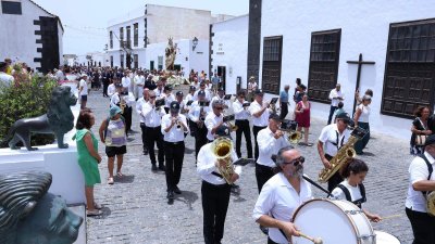 Procesión en honor a Nuestra Señora del Carmen de Teguise. Foto: La Voz