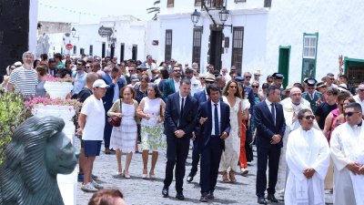 Procesión en honor a Nuestra Señora del Carmen de Teguise. Foto: La Voz