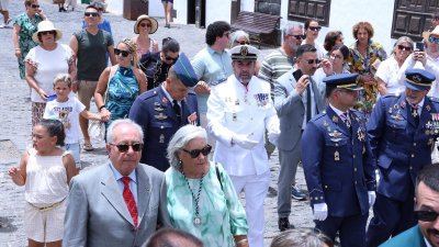 Procesión en honor a Nuestra Señora del Carmen de Teguise. Foto: La Voz